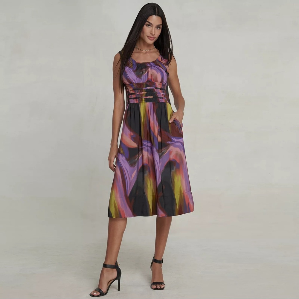 Nicole Miller Dress Midi Tank Top Dress